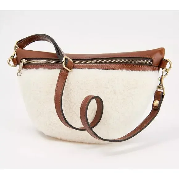 NWT Patricia Nash Sherpa Tinchi Belt Sling Bag - Picture 1 of 4